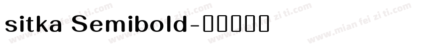 sitka Semibold字体转换
